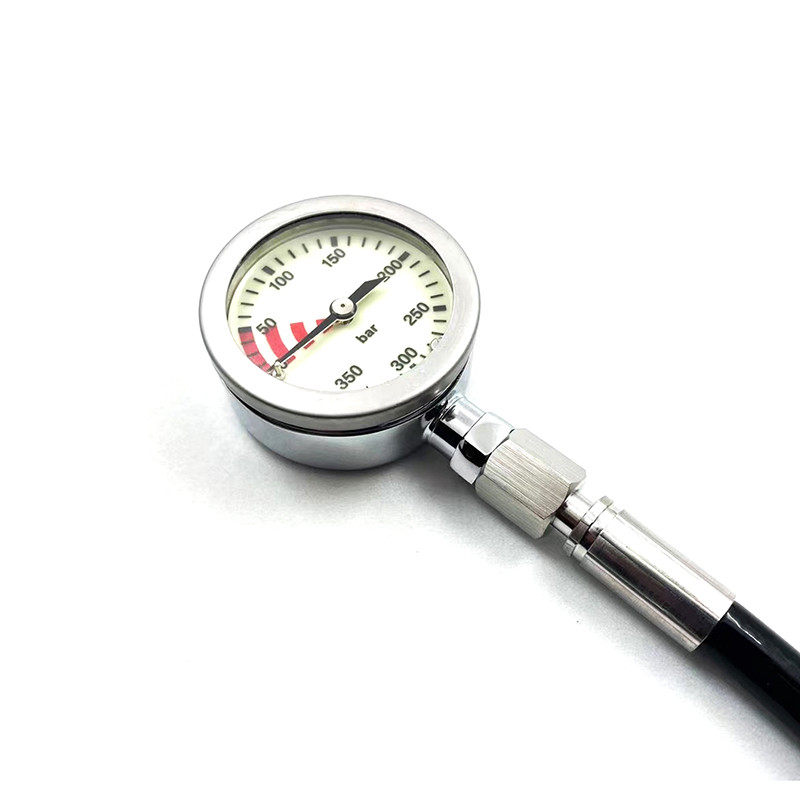 TOOKE Diving Single Gauge Regulator เครื่องวัดความดันโลหะ มาพร้อมท่อแรงดันสูง
