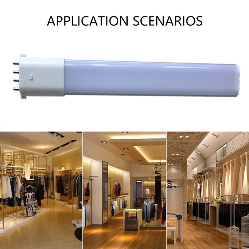 Stat Commercial Light Replacement 8W 2G7 2GX7 85-265V LED แนวนอนปลั๊กโคมไฟอลูมิเนียมหลอดไฟ LED ติดตั