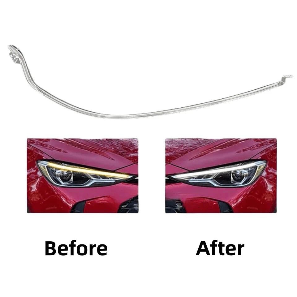 ไฟหน้า DRL Daytime Running Light Guide Plate DRL Tube Strip สําหรับ MG ZS 2024 2025 Angel Eyes รถอุป