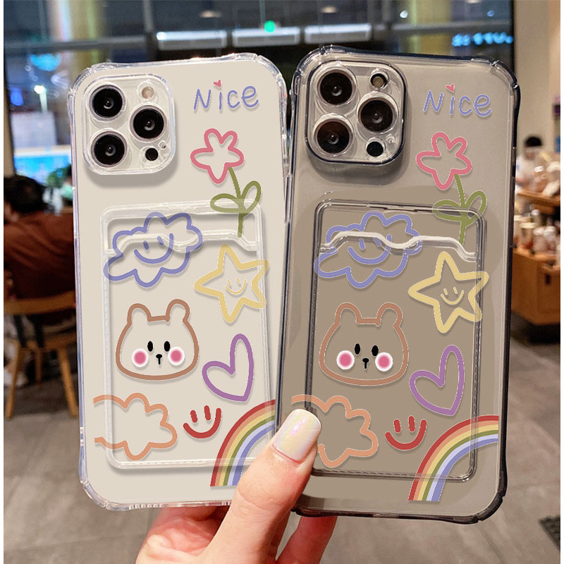 SoftCase ATM ID Card Rainbow Day รูปแบบสําหรับ Realme C65 C63 4G C61 12 Lite C67 10 9 9i 4G 10 9 Pro