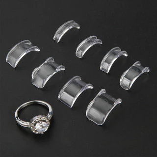 แหวนขนาด Adjuster Resizer ซิลิโคนที่มองไม่เห็นแหวนนิ้วสําหรับแหวนหลวมเครื่องมือเครื่องประดับคงที่