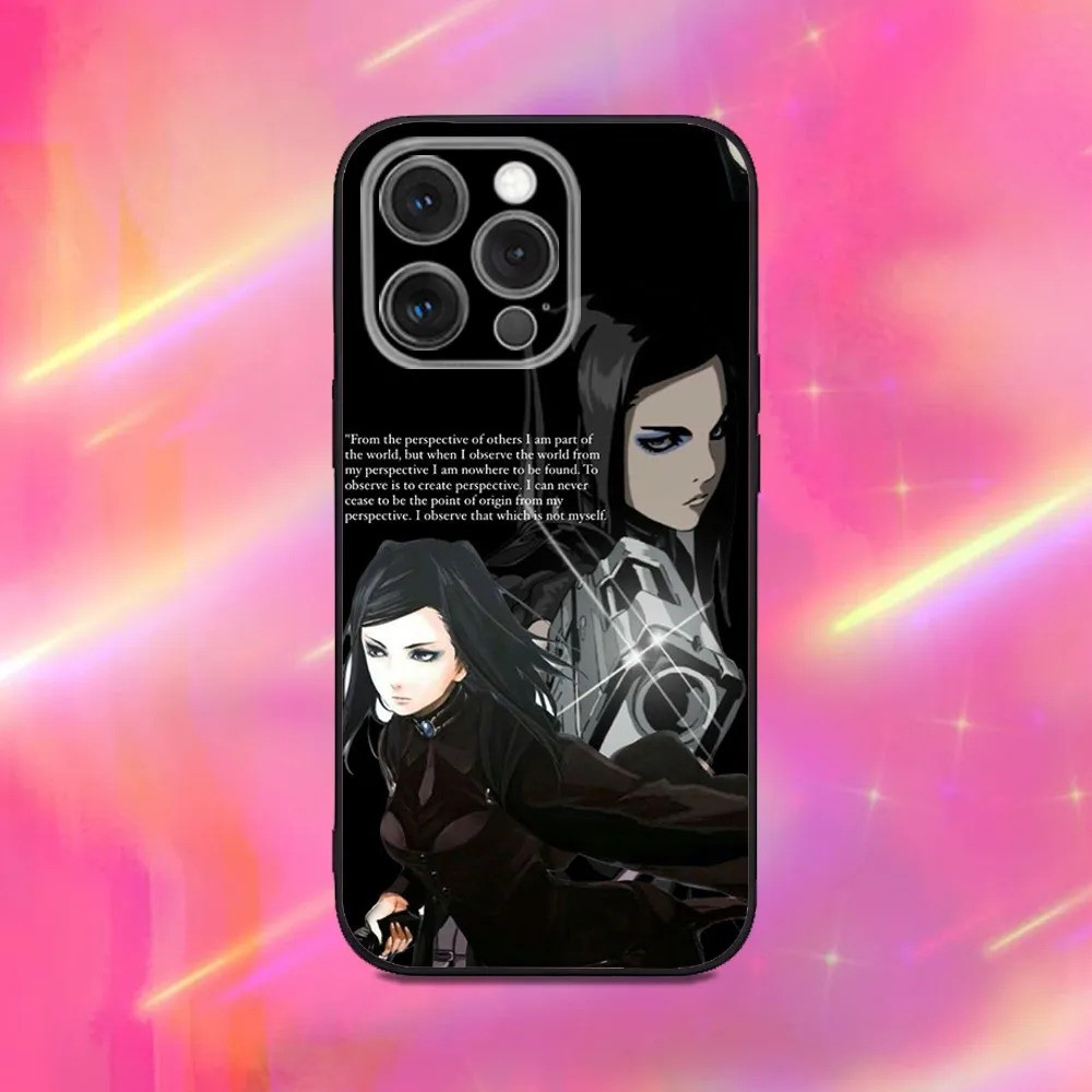 TP-2 อะนิเมะ E-ergo P-Proxy เคสโทรศัพท์สําหรับ iPhone 16, 17,15,14,13,12,11,Pro,Max,Plus,X,XS,XR,SE,