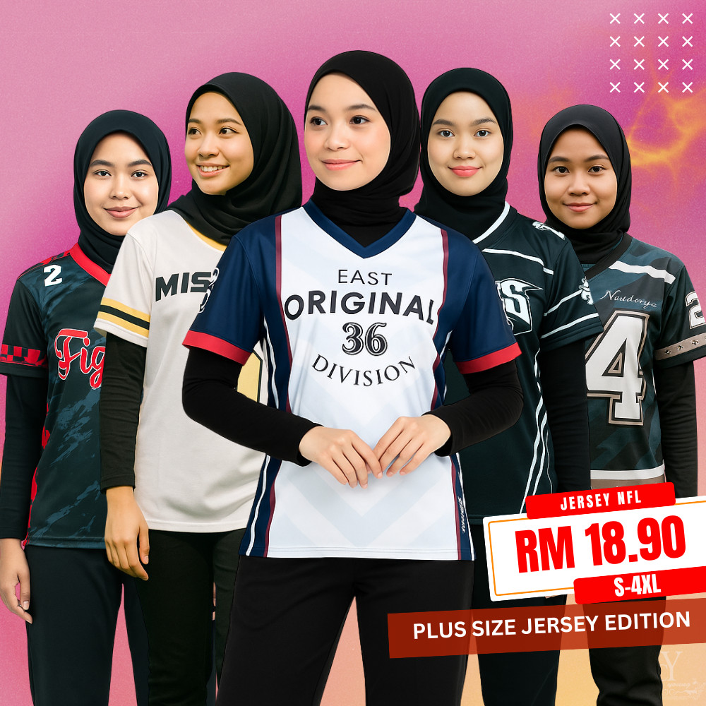 CY 24871 (S-4XL) เสื้อใหม่ขนาดบวก NFL / Baju NFL / เสื้อเจอร์ซีย์