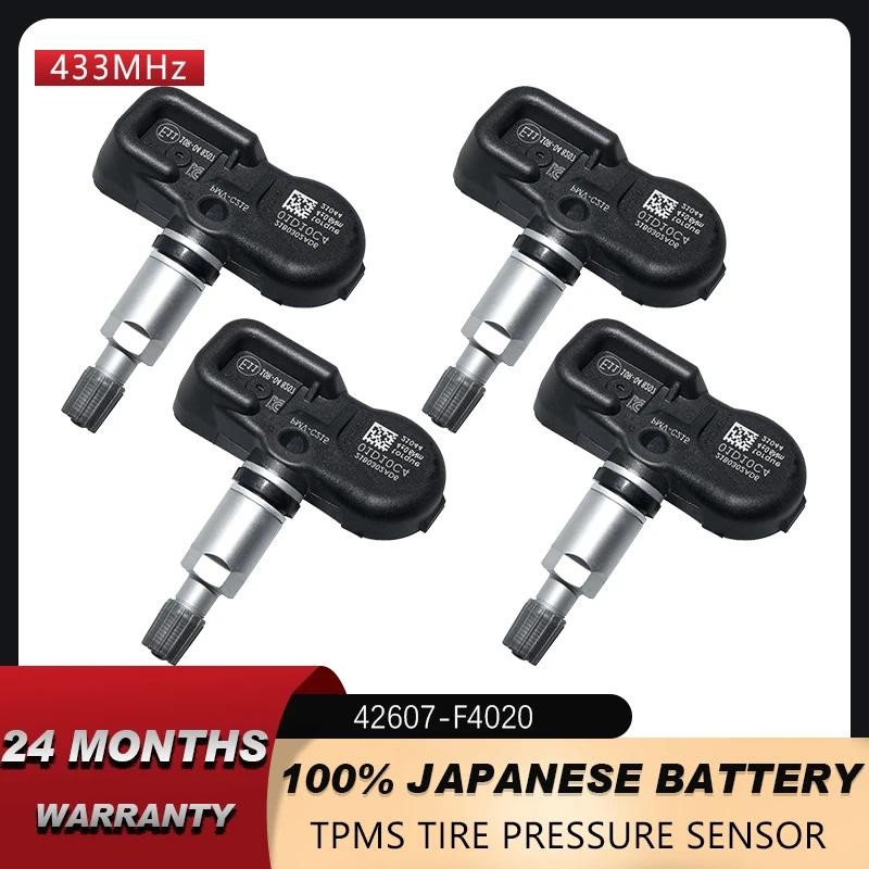 TPMS สําหรับ TOYOTA L/C Prado Highlander(XU70) CAMRY V70 Prius 4 เซ็นเซอร์ตรวจสอบความดันยาง 433mhz P
