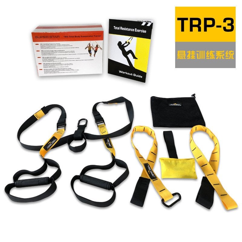 วงต้านทาน TRP3X Suspension Fitness Band เชือกสร้างแรงต้านทานสำหรับออกกำลังกายแบบยืดหยุ่น อุปกรณ์ฟิตเ