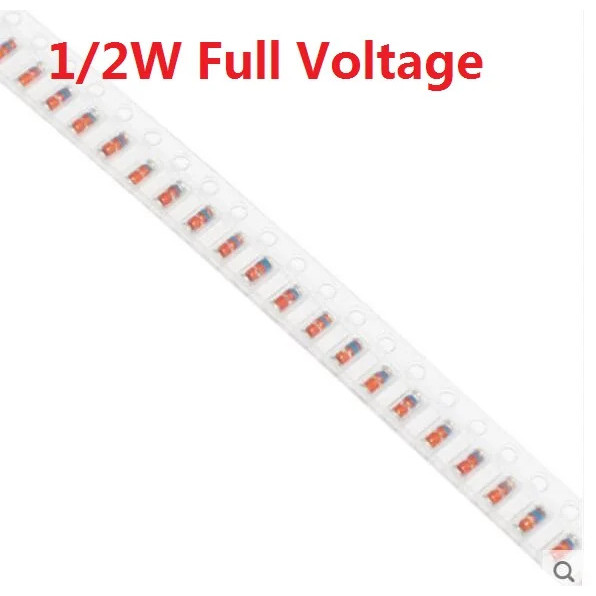100 LL34 1/2W Zena ไดโอด ZMM2V 2V2 2V7 3V3 3V6 3V9 4V3 4V7 5V1 5V6 6V2 6V8a Zen ไดโอด