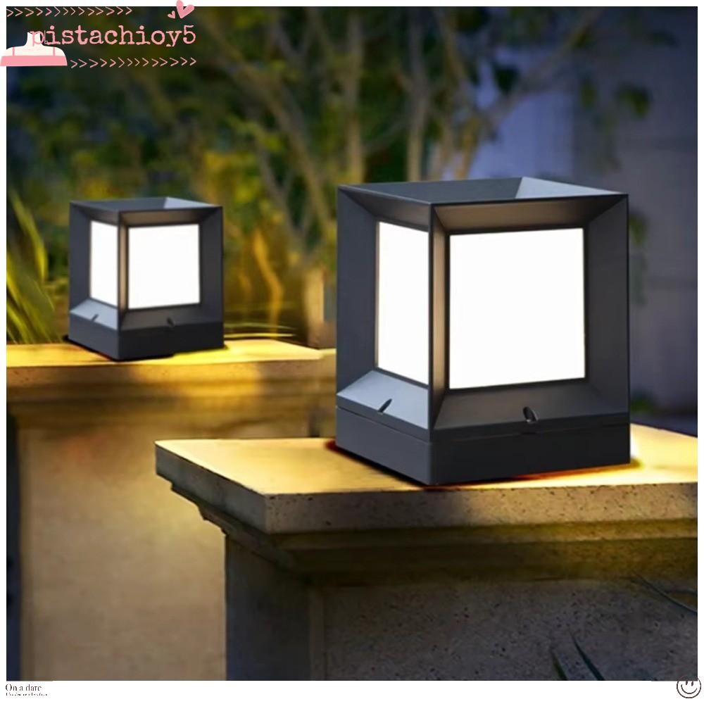 PISTACHIO ไฟคอลัมน์,การติดตั้งตู้ 220V Led ไฟโพสต์กลางแจ้ง,คอลัมน์สมัยใหม่ Pier E27 IP54 กันน้ํารั้ว