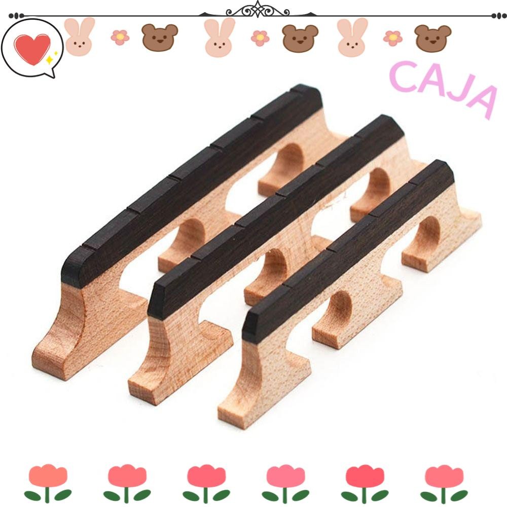 CAJA1 String Banjo Bridge, เครื่องดนตรีไม้ Banjo Bridge Parts, เปลี่ยน Maple Ebony Instrument Suppli