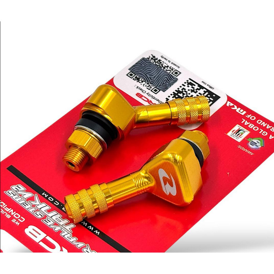 RCB RACING BOY [ TANK V2 ] TUBELESS AIR VALVE STEMS TUBELESS VALVE HEAD KELAPA TIUB NUT[ 8MM/10MM ]
