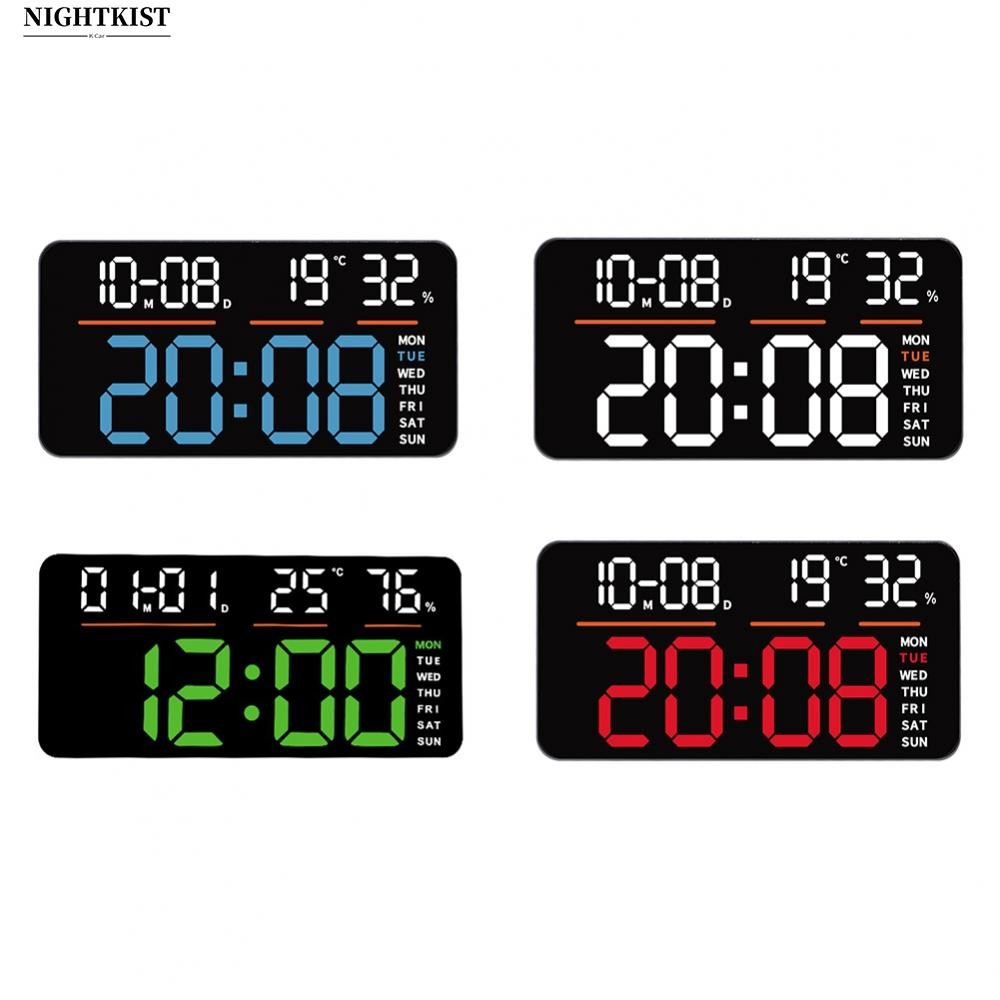 LED Digital Wall Clock Decorative,Digital Alarm Clock for Bedrooms,Digital Clock