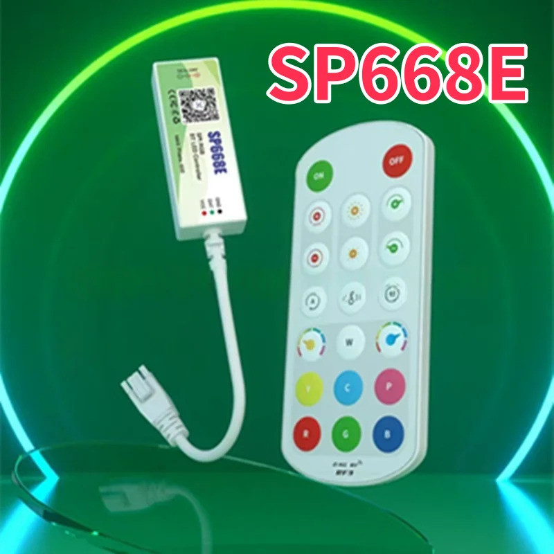 SP668E DC5-24V WS2811 WS2812B APP RF2.4G รีโมทคอนโทรล IC เพลง DIY แบบไดนามิกผลแถบไฟ SPI RGB บลูทูธ L