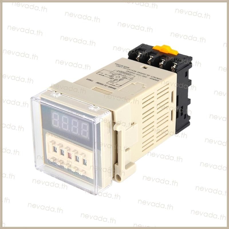 Nev ʚɞ DH48S-2Z Digital Display Time Delay Relay Counter 0 01S-99H AC110V 220V DC12 24V