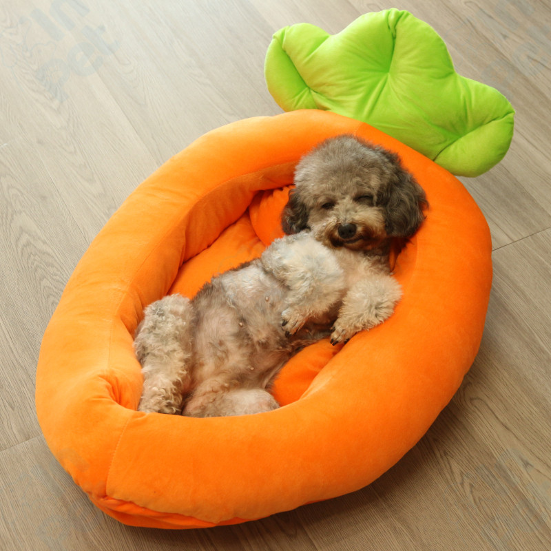 INPET เบาะที่นอนสัตว์เลี้ยง รูปแครอท สำหรับแมวและสุนัข ทำความสะอาดง่าย นุ่มสบาย - รูปที่ 6