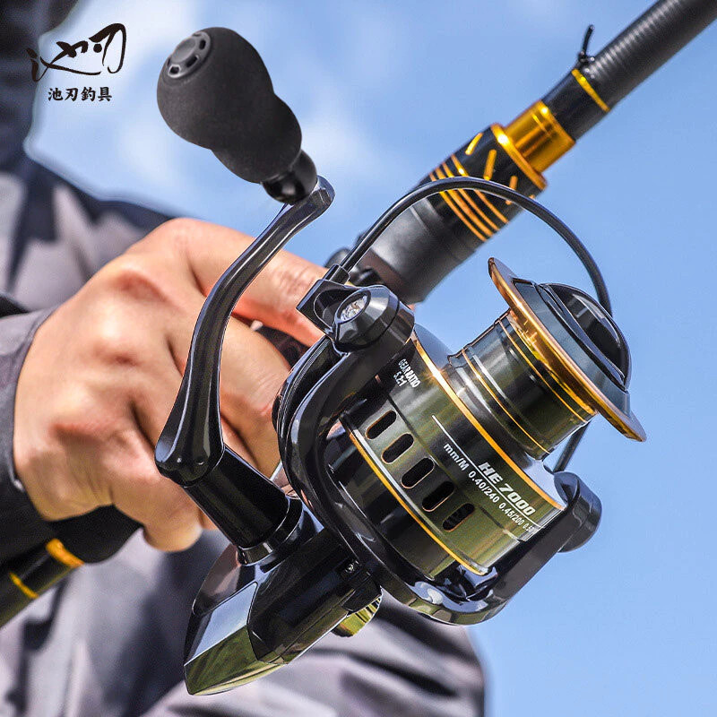 รอกตกปลา รอกตกปลาสปินนิ่ง รอกตกปลาหมาป่า ด้ามลูกบอลโลหะ เรียบ รอกตกปลาทะเล fishing reel spinning reel