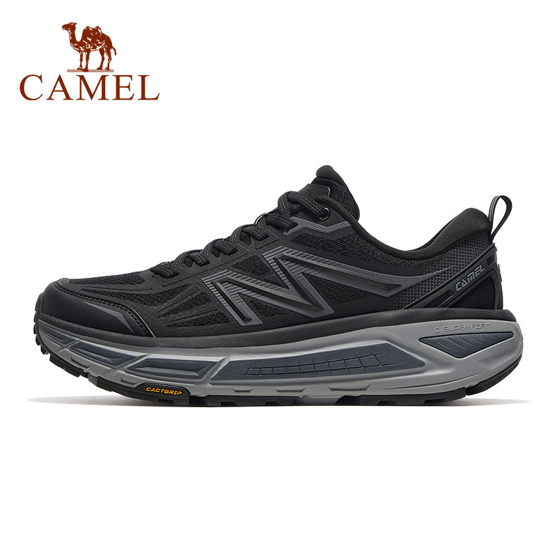 Camel รองเท้าแตะชายสำหรับเดินป่ากลางแจ้งและวิ่งข้ามประเทศ ออกแบบมาเพื่อให้มีน้ำหนักเบาทึ้งนาน