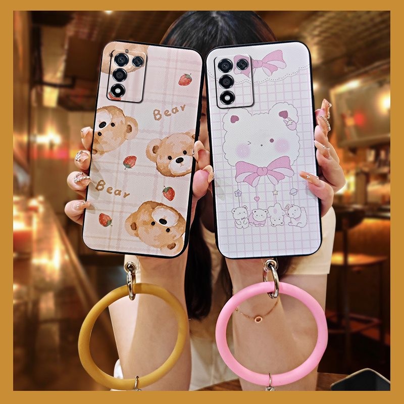 Creative แหวนเคสโทรศัพท์สําหรับ OPPO K9S/Realme Q3S/Q3T/K10 Vitality Edition Anti-knock ปกหลังการ์ตู