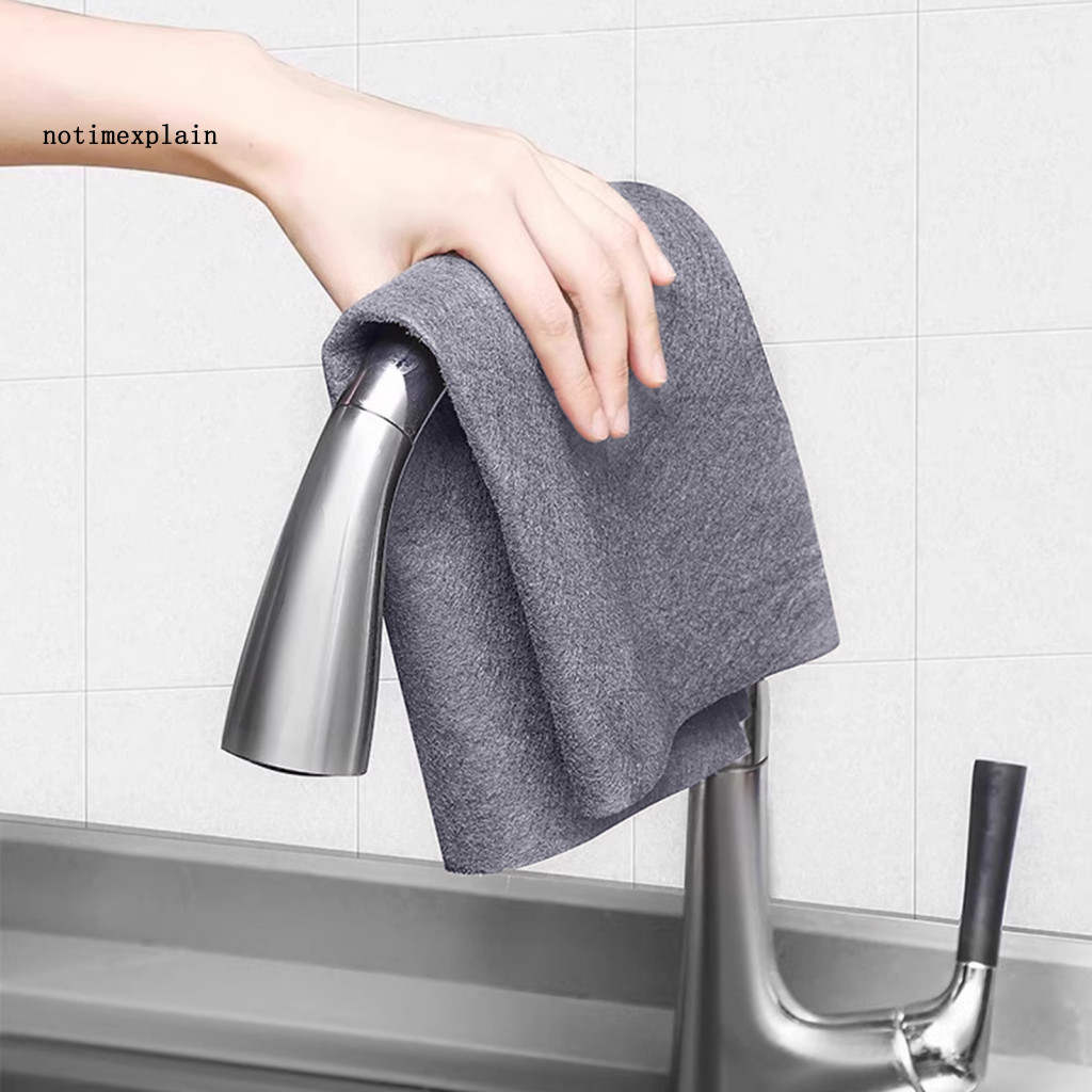 NTA Lint-free ผ้าไมโครไฟเบอร์หนา Magical ผ้า 5 ชิ้นผ้าไมโครไฟเบอร์หนาชุด Lint-free ดูดซับ Rags สําหร