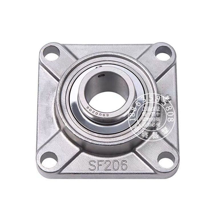 ผู้ถือแบริ่งสแตนเลสพื้นผิวทรงกลมด้านนอก SUCF204 UCF205 UCF206 UCF207 UCF208 Square QSAS