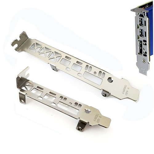 Low Profile Full High Bracket 8 ซม.12 ซม.I/O IO Shield แผ่นด้านหลังสําหรับ AMD Radeon Pro WX2100 WX3