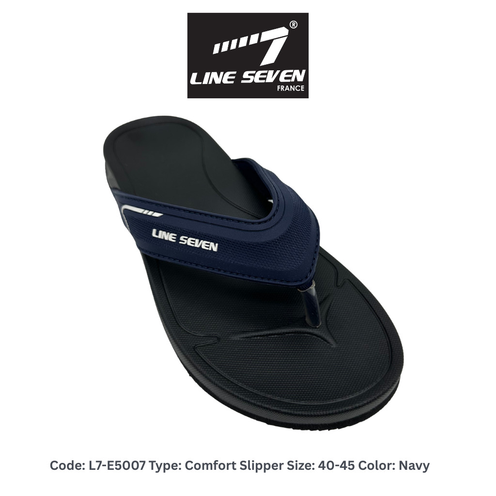 LINE SEVEN Brand Men Comfort รองเท้าแตะ Flip-Flop น้ําหนักเบา (L7-E5007)