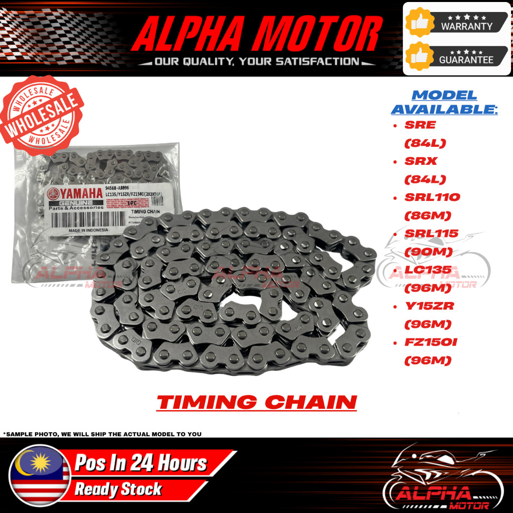 OEM มาตรฐาน TIMING CHAIN QUALITY SRE SRX SRL110 SRL115 LC135 Y15ZR FZ150I LAGENDA YSUKU
