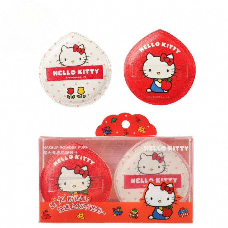 MINISO Hello Kitty ขนาดใหญ่พิเศษ Marshmallow Air Cushion แป้งพัฟ DonT Eat Powder นุ่มและง่ายต่อการยิงเมื่อคุณใส่แป้งพัฟแต่งหน้า