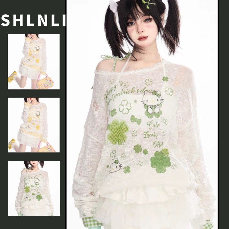 เสื้อยืดปิดไหล่แขนยาวสำหรับผู้หญิง สวมใส่สบายในฤดูร้อน พร้อมฟังก์ชั่นป้องกันแสงแดด
