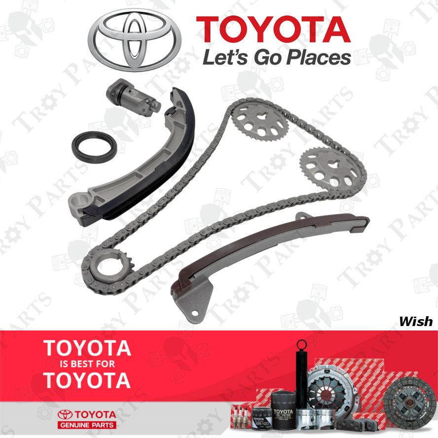 (8 ชิ้น) ชุดโซ่ไทม์มิ่งโตโยต้า 13506-22030 สําหรับ Toyota Wish 1.8 ZNE10 ZNE14 1999-2006 1ZZ-FE 3ZZ-