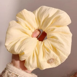 Scrunchies ยางรัดผมขนาดใหญ่ สไตล์หวาน เครื่องประดับผม 4 ชิ้น