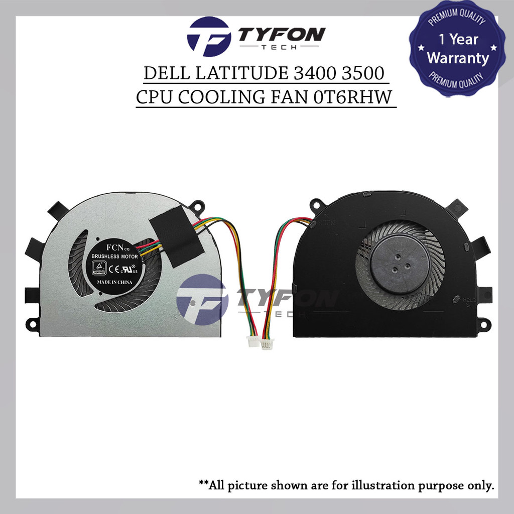 Dell Latitude 3400 3500 Inspiron 15 5584 5481 P85F พัดลมระบายความร้อน CPU แล็ปท็อป 0T6RHW