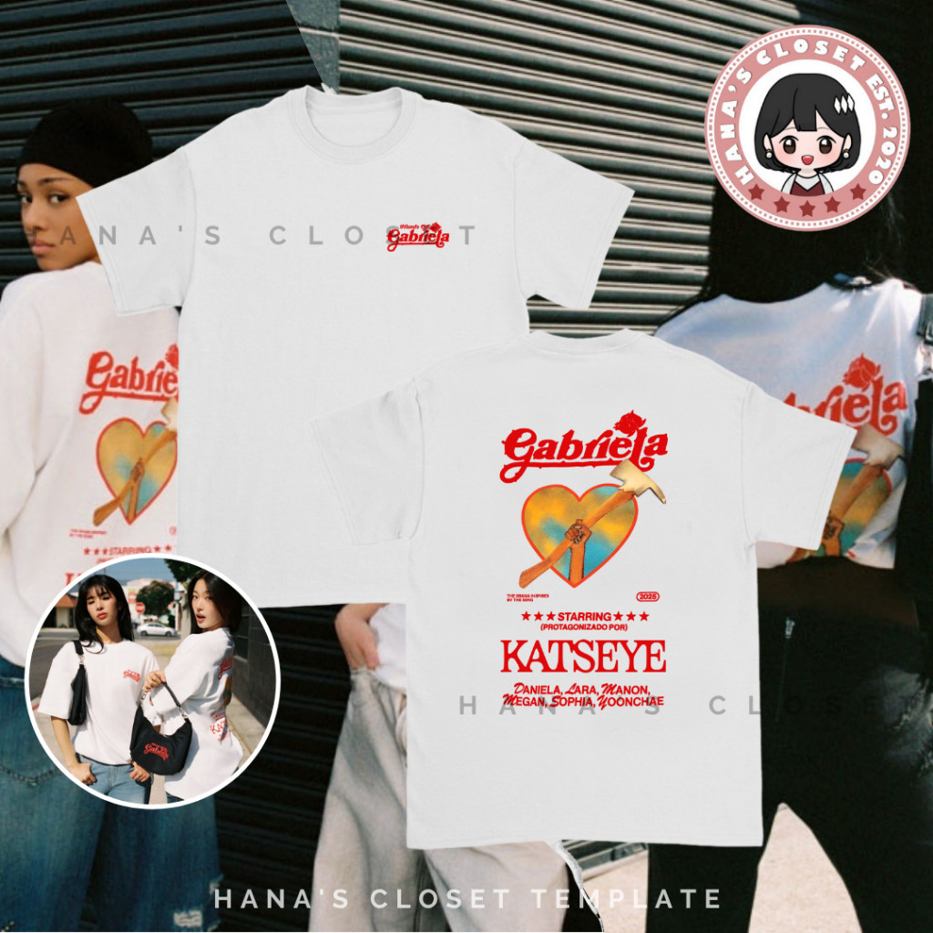 S-5XL เสื้อยืด Gabriela KATSEYE สร้างแรงบันดาลใจ