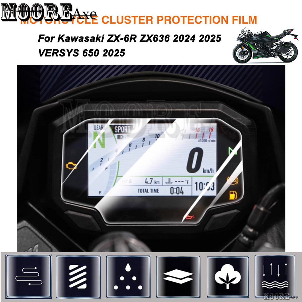 Mooreaxe สําหรับ KAWASAKI ZX-6R ZX636 2024 2025 VERSYS 650 Ninja500 ZH2 Motorycle Speedometer เครื่อ