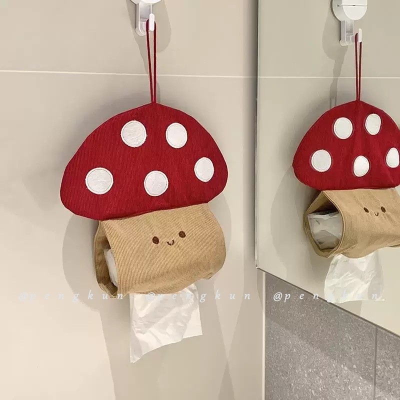 น่ารัก อิน เห็ดพรุน-ฟรีกล่องกระดาษทิชชูติดผนังกล่องกระดาษทิชชูแขวนถุงเก็บเนื้อเยื่อหอพักห้องนอนใช้