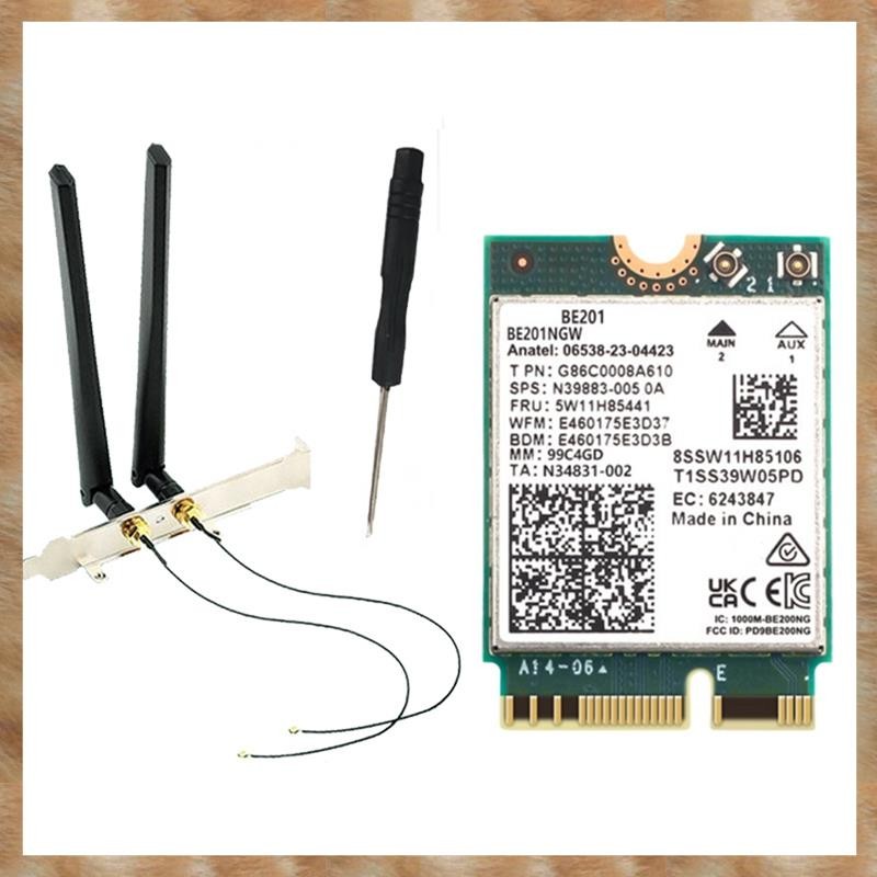 [KYG] BE201 WIFI7 การ์ด 8774Mbps Tri-Band BT5.4 WiFI 7 โมดูลการ์ด WIFI ไร้สาย M.2 Cnvio3 สําหรับ Win