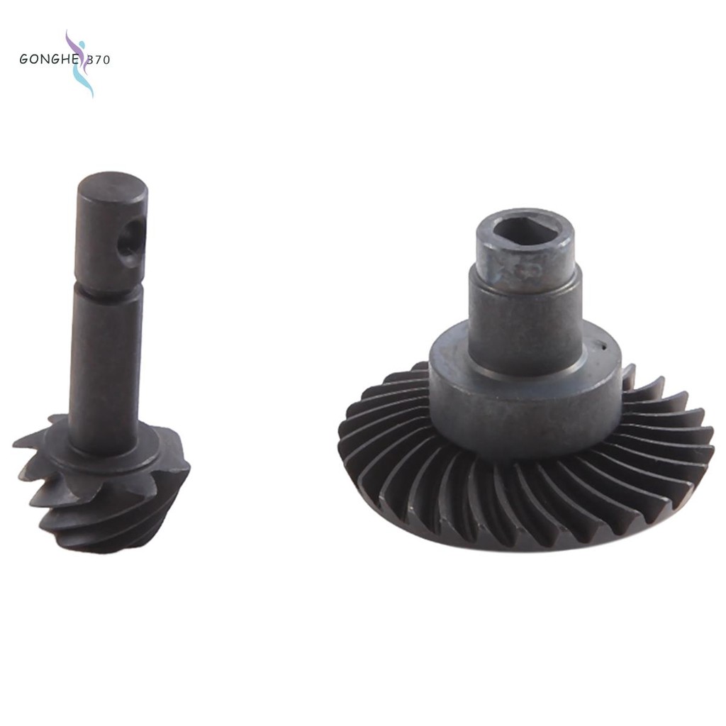 [gonghe370]30T/8T เหล็ก Helical Bevel Axle Gear สําหรับ 1/10 RC Crawler Axial SCX10 II 90046 90047 เ