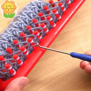 Toplan 1 ชุดสี่เหลี่ยมผืนผ้ารอบถัก Loom ทอผ้าผ้าพันคอเสื้อกันหนาวหมวกผ้าคลุมไหล่เย็บถักเครื่อง DIY Handmade Craft Braiding เครื่องมือ TH
