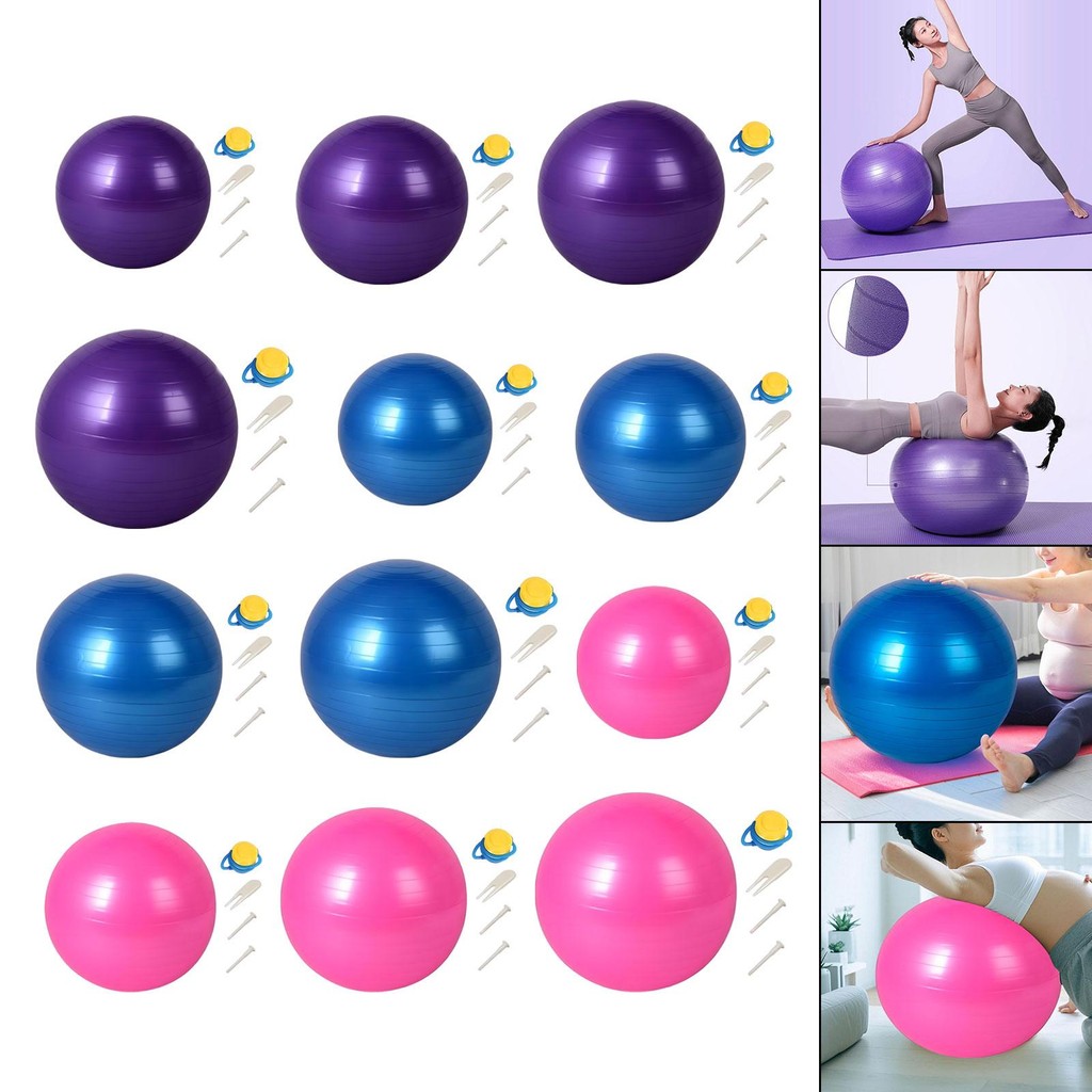 [lzdjlmy3fc] Balance Ball Back Support Pilates Ball Anti Slip Training Skin Friendly Multi Usage สํา