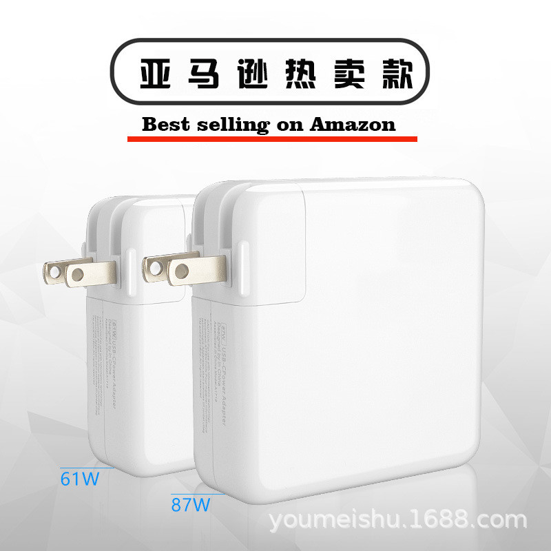 เหมาะสําหรับ Apple Laptop 61W 87W Charger type-c USB-C Power Adapter