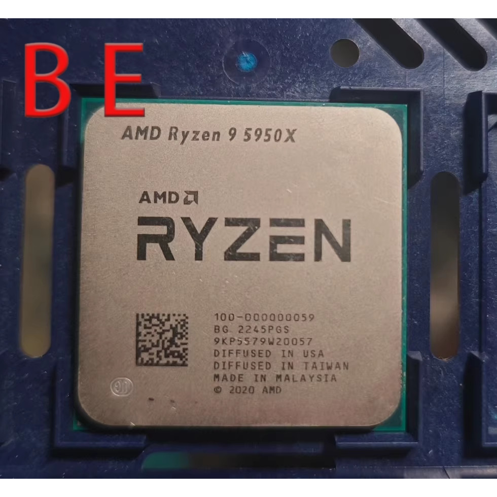 Ryzen R9-5950X AM4 โปรเซสเซอร์ CPU 16Core 3.4-4.9GHz 32Thr 105W เดสก์ท็อป 64MB