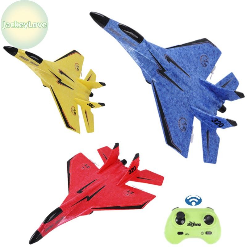 JackeyLovezz RC เครื่องบินรีโมทคอนโทรล Flying Model Glider เครื่องบินเครื่องบินโฟมของเล่นสําหรับของขวัญเด็ก TH