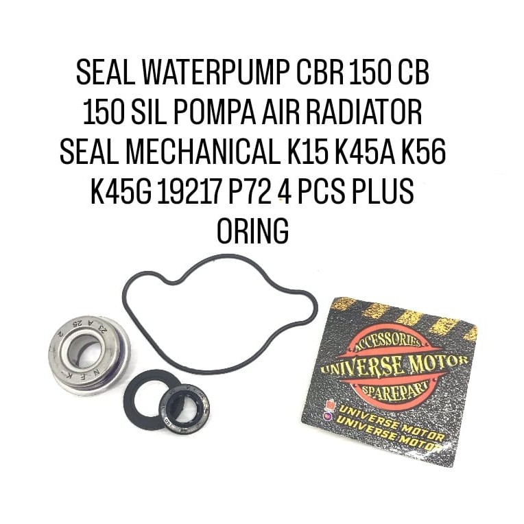 WATERPUMP SEAL CBR 150 CB 150 RADIATOR ปั๊มน้ํา SEAM MECHANICAL K15 K45A K56 K45G 19217 P72 4 PCS PL