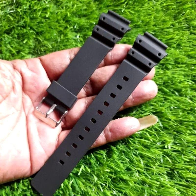 Casio MRW 200 MRW-200H สายนาฬิกายางสีดํา