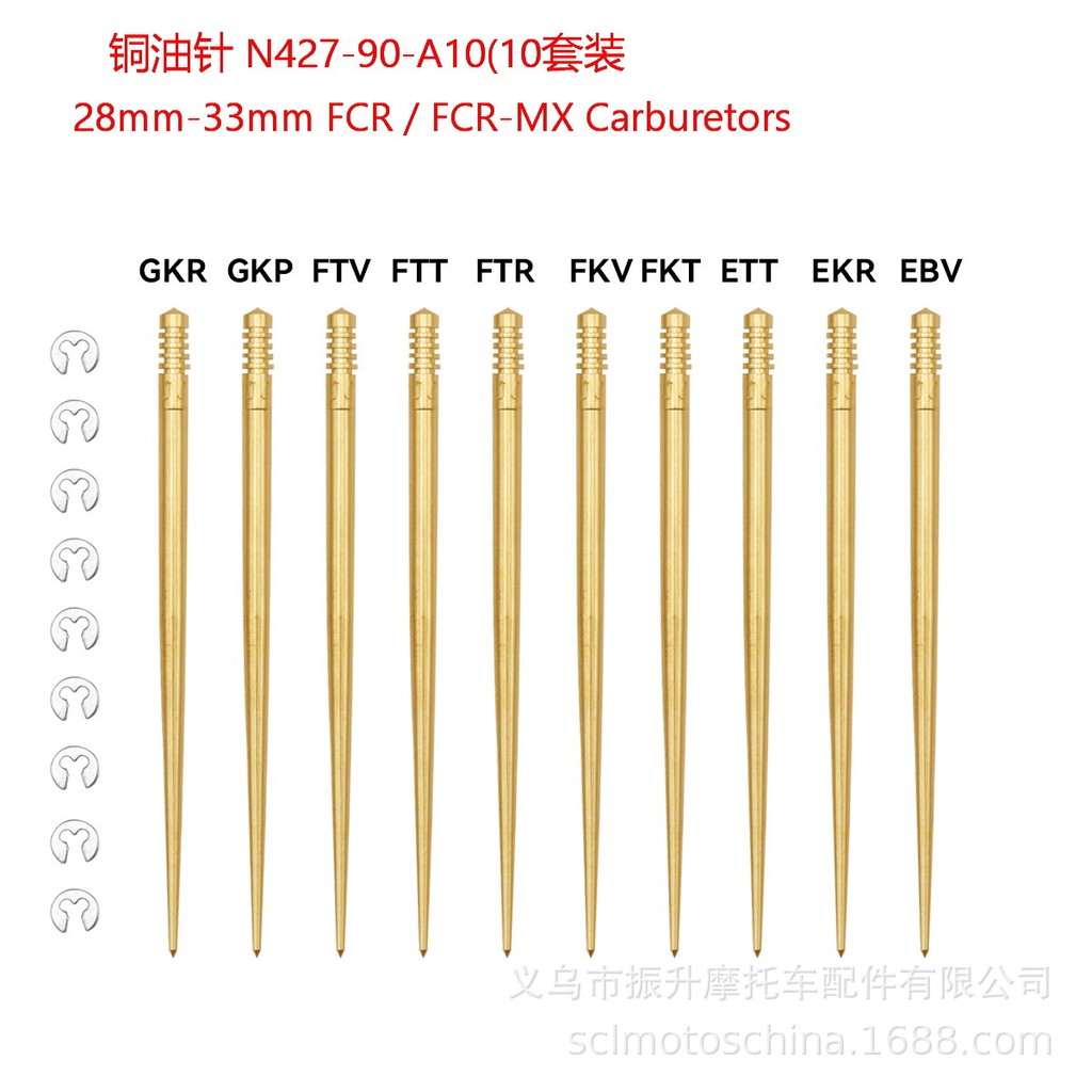 KEIHIN FCR28 32 33 มม.ซ่อม FCR-MX คาร์บูเรเตอร์ทองแดงน้ํามันเข็ม N427 90-FTR ชุด jet