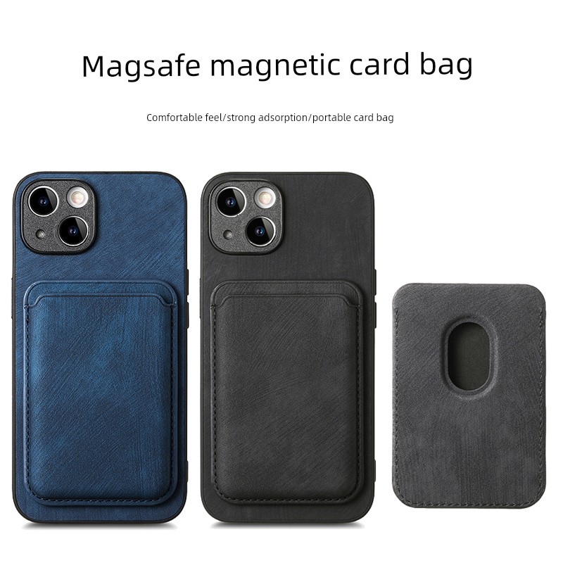 magsafe wallet กระเป๋าตัง เหมาะสําหรับ iphone16 ผู้ถือบัตรแม่เหล็ก 15promax เคสโทรศัพท์ Apple XS หนั