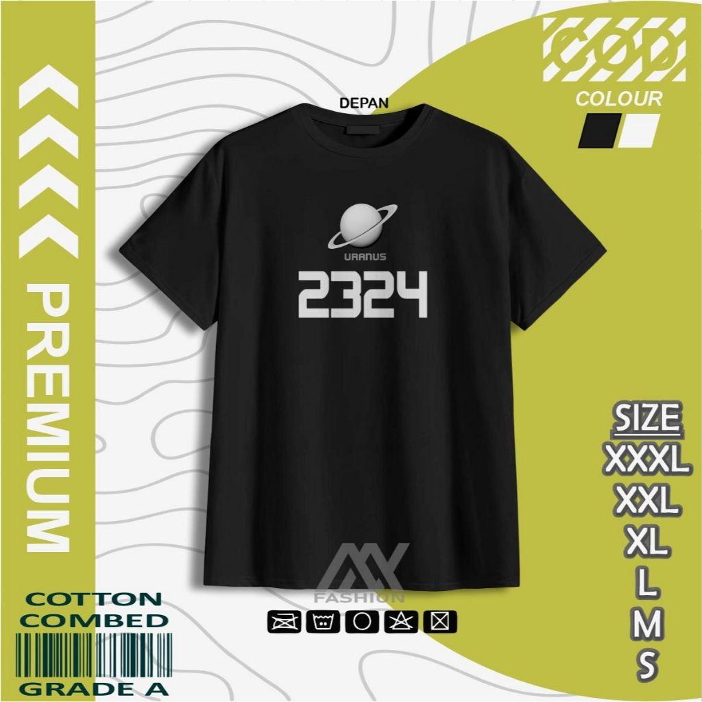 S-5XL Putih HITAM Uranus2324 เสื ้ อยืดสีดําและสีขาวประเทศไทย Freen Becky Uranus 2324