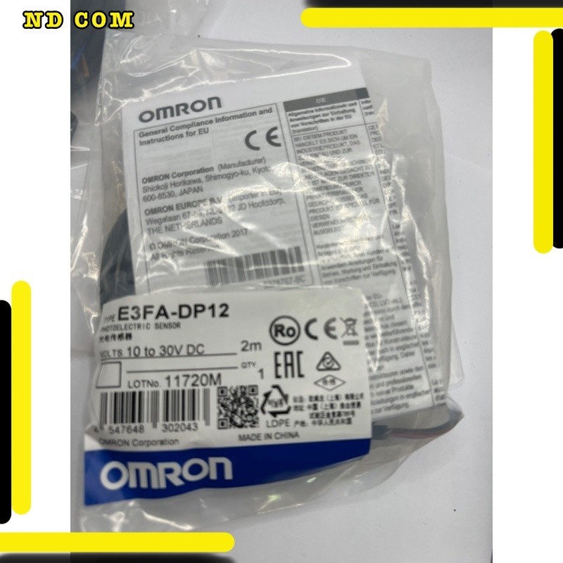 สุดคุ้ม! สวิตช์เซนเซอร์โฟโตอิเล็กทริก E3FA-DP12 ส่งของทุกวันร้านในไทย
