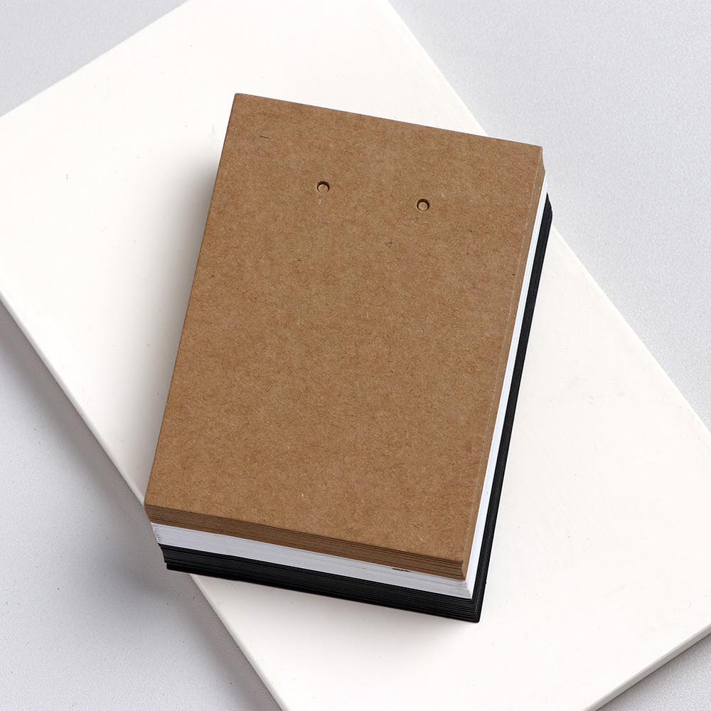 50pcs 6.5X9 ซม.เปล่า Sharp มุมสี่เหลี่ยมผืนผ้าแนวตั้งกระดาษแข็งสําหรับสตั๊ดต่างหูเครื่องประดับการ์ดธุรกิจขนาดเล็กแพคเกจ