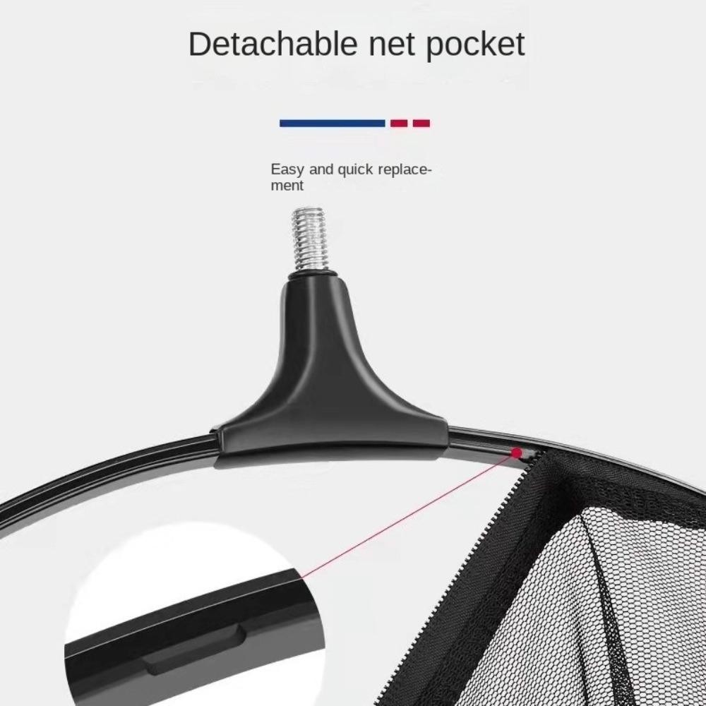 Amber Fishing Landing , หัวตกปลาป้องกันตะขอตกปลาลึก, ผ้าตาข่ายนาโน ตาข่ายพับสีดํา - รูปที่ 6