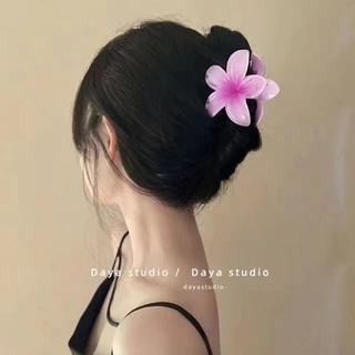กิ๊บติดผม ลายดอกไม้ สีแคนดี้ สไตล์เกาหลี สําหรับผู้หญิง 2024