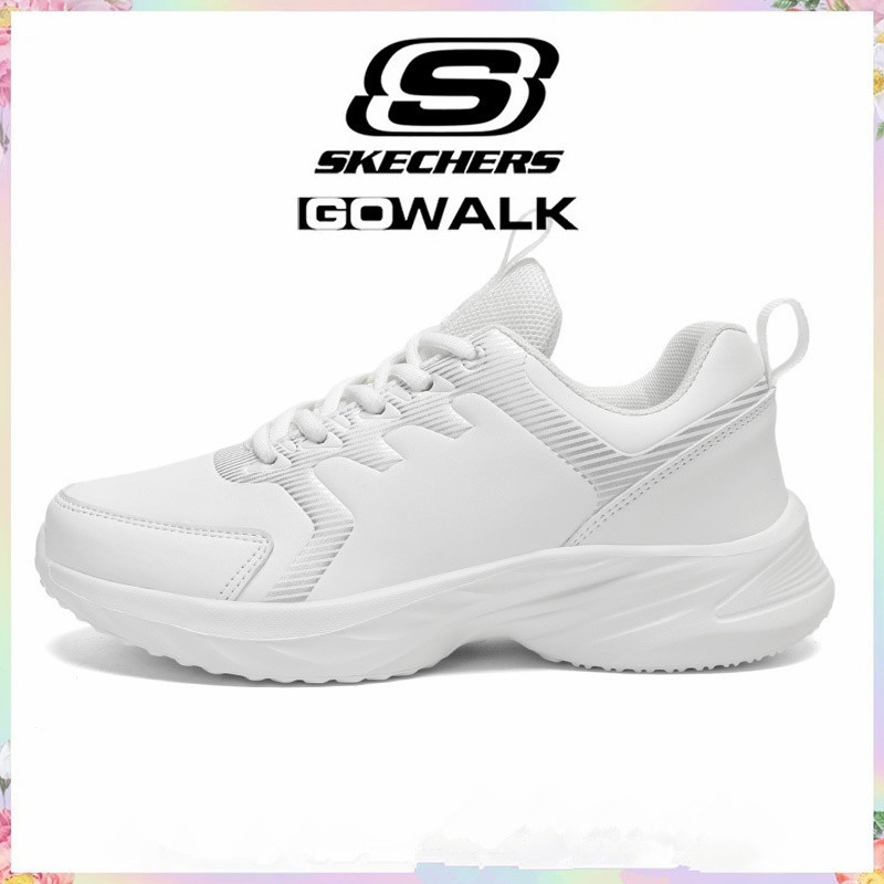 Sketchers รองเท้าแฟลตสำหรับผู้หญิง สไตล์เกาหลี รองเท้ากีฬาขนาดใหญ่ EU 40-41